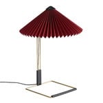 Matin table lamp, small, oxide red
