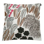 Marimekko Letto tyynynpäällinen, 50 x 50 cm, luonnonvalkoinen - ruskea - v