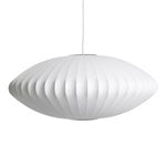 Lampade a sospensione, Lampada a sospensione Nelson Saucer Bubble, L, Bianco