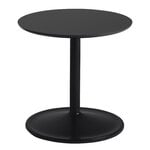 Soft side table, 41 cm, black