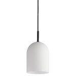 Pendant lamps, Ghost pendant, small, opal glass - black, White