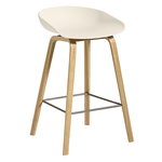 About A Stool AAS32, 65 cm, rovere laccato - bianco crema