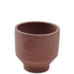 Edge pot, small, burned red Edge pot, small, burned red
