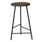 Bar stools & chairs, Pebble bar stool, 65 cm, smoked oak - black, Black