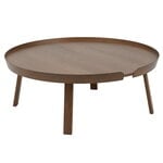 Around coffee table, XL, stained dark brown