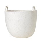 Speckle pot, large, off-white