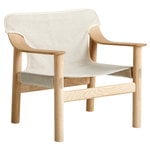 Bernard lounge chair, matt lacquered oak - canvas Bernard lounge chair, matt lacquered oak - canvas