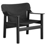 Bernard lounge chair, black painted oak - black canvas Bernard lounge chair, black painted oak - black canvas