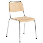 Hay Halftime chair, chrome - matt lacquered oak