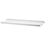 String Outdoor hylly 58 x 20 cm, matala, galvanoitu