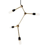 Tribeca Franklin pendant lamp, brass