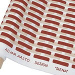 Tyger från Artek, Siena tyg av bomullskanvas, 150 x 300 cm, tegel - sand, Röd