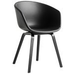 About A Chair AAC23, black stained oak - black leather About A Chair AAC23, black stained oak - black leather