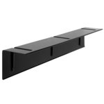 Brackets Included shelf 120 cm, black Brackets Included shelf 120 cm, black