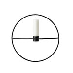 Menu POV Circle candleholder, S, black