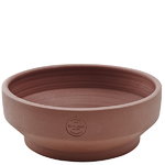 Edge pot, low, burned red Edge pot, low, burned red