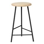Bar stools & chairs, Pebble bar stool, 65 cm, oiled ash - black, Black