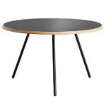 Tavoli da appoggio, Tavolino Soround, 60 cm, nanolaminato nero, Nero