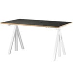 String Works height adjustable work desk, 140 cm, charcoal String Works height adjustable work desk, 140 cm, charcoal