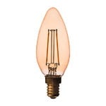 Light bulbs, Decor Amber LED candle bulb 2W E14 250lm, Transparent