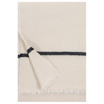 Tanhu blanket, white - dark grey Tanhu blanket, white - dark grey