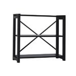 Bookcases, Classic open shelf, low, black, Black