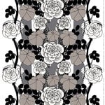 Tessuto Unelma, grigio-nero Tessuto Unelma, grigio-nero