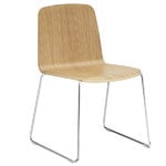 Dining chairs, Just Chair, oak - chrome, Natural