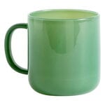 Glass mug, 2 pcs, green