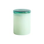 Glass jar, S, jade green