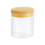 HAY Glass jar, M, clear - yellow