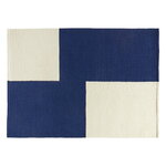 Tappeti in lana, Tappeto Ethan Cook Flat Works, 170 x 240 cm, Blue offset, Bianco