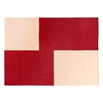 Villamatot, Ethan Cook Flat Works matto, 170 x 240 cm, Red offset, Beige