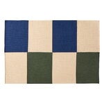 Tappeti in lana, Tappeto Ethan Cook Flat Works, 200 x 300 cm, Peach green check, Verde