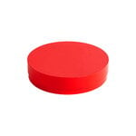 Colour Storage box, round, vibrant red