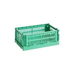 Colour Crate, S, recycled plastic, dark mint