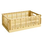 Storage containers, Colour Crate, L, recycled plastic, golden yellow, Yellow