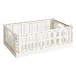 Storage containers, Colour Crate, L, recycled plastic, off-white, White