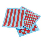 Sponge dish cloth, blue - red, 3 pcs