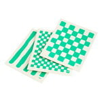 Cleaning products, Sponge dish cloth, white - green, 3 pcs, White