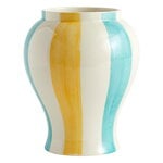 Vaser, Sobremesa Stripe vase, L, green - yellow, Gul