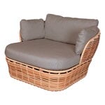 Outdoor lounge chairs, Basket lounge chair, natural - taupe, Grey