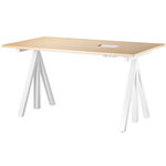 String Furniture String Works height adjustable work desk, 140 cm, ash