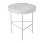 Ferm Living Marmoripöytä, keskikokoinen, valkoinen