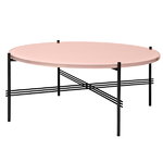 TS coffee table, 80 cm, black - pink glass TS coffee table, 80 cm, black - pink glass