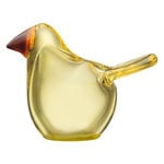 Konstglas, Birds by Toikka Flugsnappare, lemon - koppar, Gul