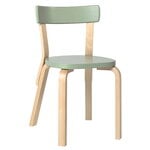 Chaises de salle à manger, Chaise Aalto 69, vert, Vert