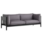 Arbour Eco 3-seater, Remix 266 - black lacquered beech