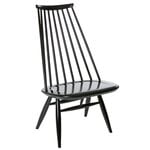 Armchairs & lounge chairs, Mademoiselle lounge chair, black, Black