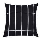 Housses de coussin, Housse de coussin Tiiliskivi, 50 x 50 cm, noir/blanc, Noir